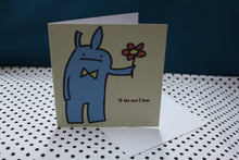 Load image into Gallery viewer, ‘Sweet Bunny’ Valentine’s Love Greeting Card