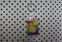 Load image into Gallery viewer, ‘Rainbow Cheese Cat’ Keyring
