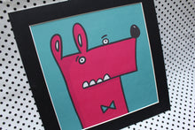 Load image into Gallery viewer, ‘Googly Bow Tie Guy’ Limited numbered Art Print Square
