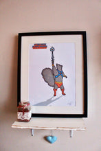 Load image into Gallery viewer, ‘Grey Squirrel’ Parody Art Print