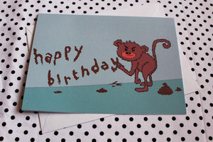 ‘Monkey Mess’ Greeting Card
