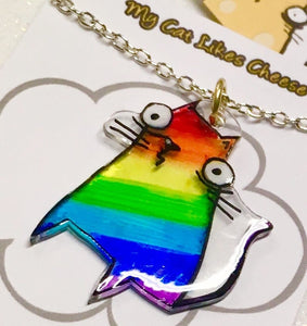‘Rainbow Cat’ Necklace