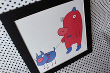 Load image into Gallery viewer, ‘Dog Walk’ Art Print Square