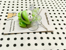 Load image into Gallery viewer, Frog Toy repurposed necklace
