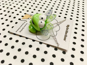 Frog Toy repurposed necklace