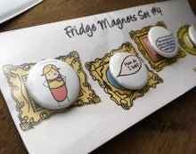 Load image into Gallery viewer, Bespoke Handmade Magnet Set #4 ‘Sausage Dog Sick’