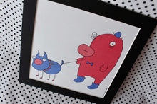 Load image into Gallery viewer, ‘Dog Walk’ Art Print Square