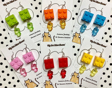 Load image into Gallery viewer, LEGO Brick Kitty Earrings