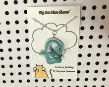 Load image into Gallery viewer, Dragon repurposed toy necklace

