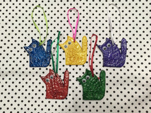 Load image into Gallery viewer, Love Cats Clay Hanging Ornament Yellow