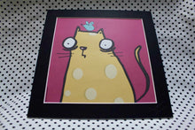 Load image into Gallery viewer, ‘Cheese Cat’ Art Print Square