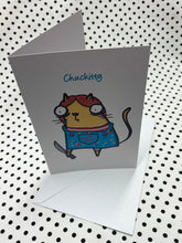 Load image into Gallery viewer, ‘Chuckitty’ Horror Cheese Cat Greeting Card
