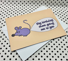 Load image into Gallery viewer, ‘Mouse Bubble Bum’ Birthday Greeting Card
