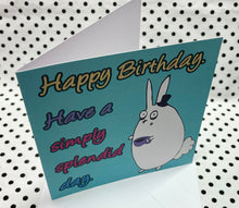 Load image into Gallery viewer, ‘Posh Rabbit’ Birthday Greeting Card
