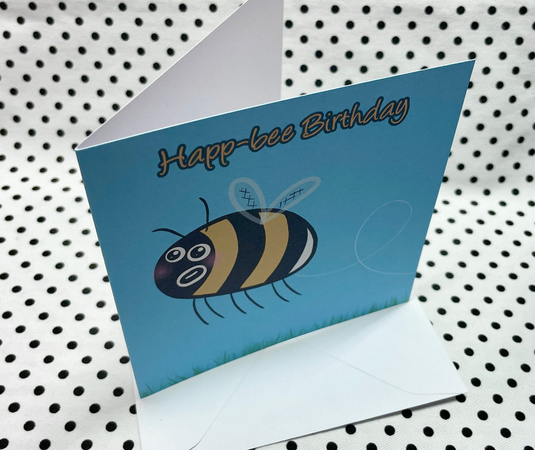 ‘Happ-Bee’ Birthday Greeting Card