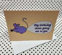 Load image into Gallery viewer, ‘Mouse Bubble Bum’ Birthday Greeting Card
