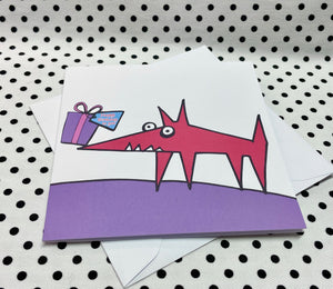 ‘Dog Gift’ Birthday Greeting Card