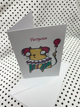 Load image into Gallery viewer, ‘Purrywise’ Horror Cheese Cat Greeting Card
