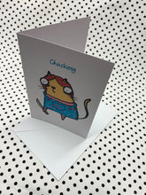 Load image into Gallery viewer, ‘Chuckitty’ Horror Cheese Cat Greeting Card
