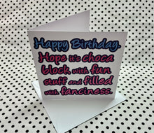 Load image into Gallery viewer, ‘Choca Block’ Birthday Greeting Card
