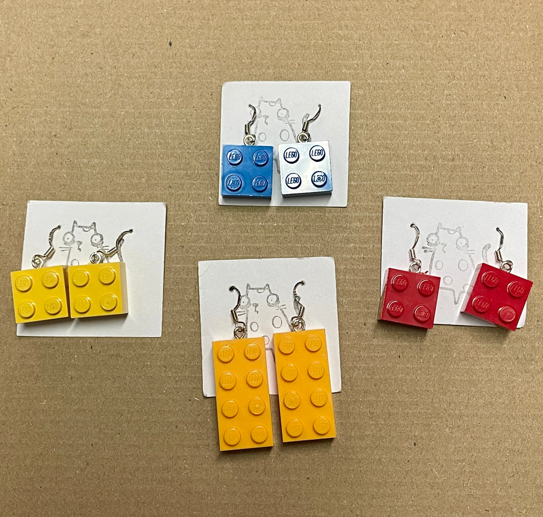 Lego earrings