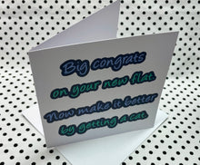 Load image into Gallery viewer, ‘Congrats Flat’ New Flat Greeting Card

