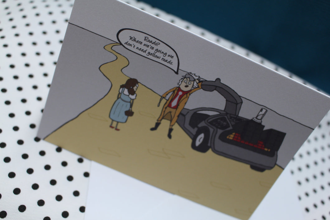 'Yellow Roads' Parody Greeting Card