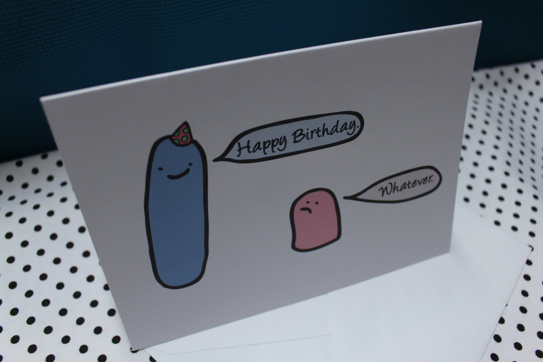 Sausage ‘Birthday Whatever’ Greeting Card