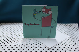 ‘Puppet Pal’ Best Friend Greeting Card
