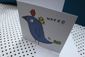 ‘Bird Fun’ Greeting Card