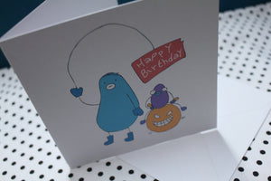 'Hopper Fun' Greeting Card