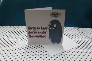 ‘Weather Monster’ Greeting Card