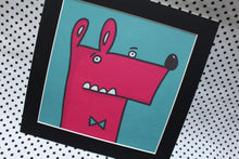 Load image into Gallery viewer, ‘Googly Bow Tie Guy’ Limited numbered Art Print Square
