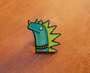 ‘Dinopunk’ Enamel Pin Badge