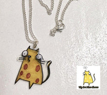 Load image into Gallery viewer, ‘Cheese Cat’ Necklace
