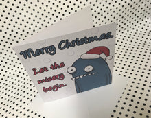 Load image into Gallery viewer, Miserable Monster Christmas Greeting Card
