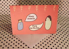 Load image into Gallery viewer, Sausage ‘Kiss Me Arse’ Christmas Greeting Card
