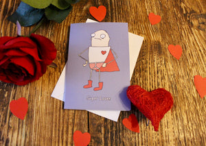 ‘Super Lover’ Valentine’s Day Greeting Card