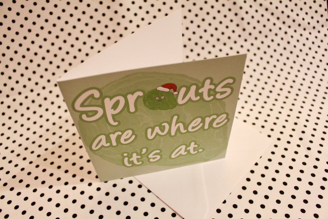 Sprouts Christmas Greeting Card