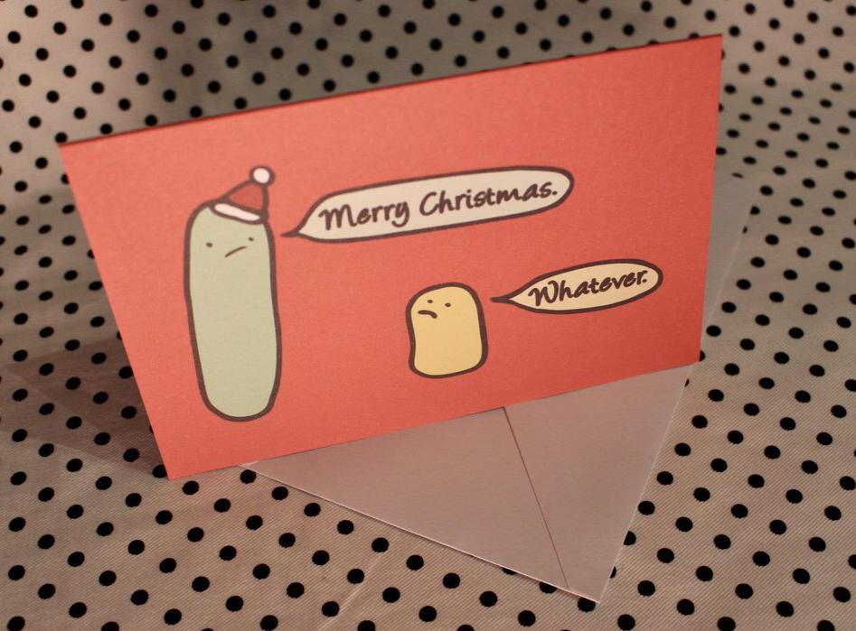Whatever Sausage Christmas Greeting Card
