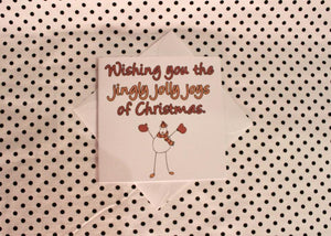 Toasty Sheep Christmas Greeting Card
