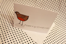 Load image into Gallery viewer, Robin Drops Christmas Greeting Card
