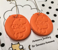 Load image into Gallery viewer, Clay Mr Men Character Vintage Stamp Earrings - Mr Topsy-Turvy
