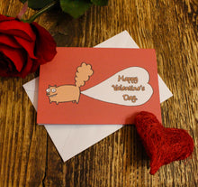 Load image into Gallery viewer, ‘Squirrel Bubble Bum’ Valentine&#39;s Day Greeting Card
