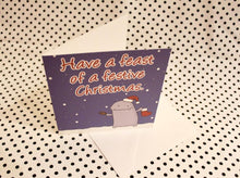 Load image into Gallery viewer, Festive Monster Christmas Greeting Card
