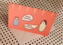 Load image into Gallery viewer, Sausage ‘Kiss Me Arse’ Christmas Greeting Card
