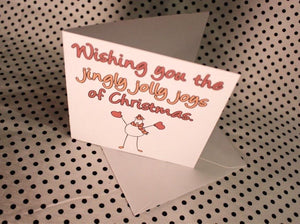 Toasty Sheep Christmas Greeting Card