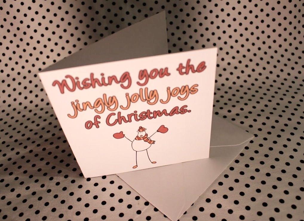 Toasty Sheep Christmas Greeting Card