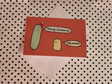 Load image into Gallery viewer, Whatever Sausage Christmas Greeting Card
