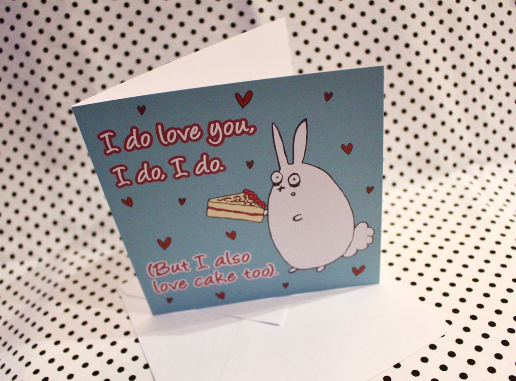‘Cake Love’ Valentine’s Love Greeting Card